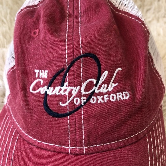 Country Club of Oxford Red Baseball Trucker Cap - Picture 3 of 9